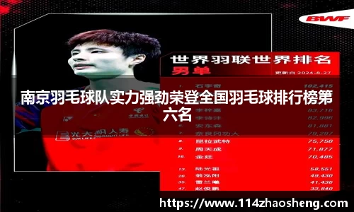 南京羽毛球队实力强劲荣登全国羽毛球排行榜第六名