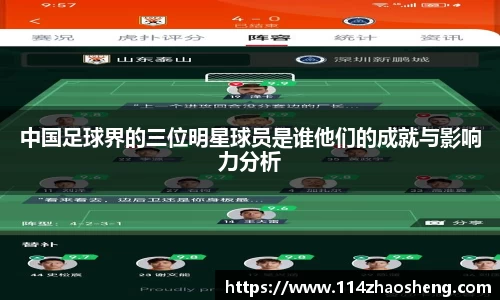 中国足球界的三位明星球员是谁他们的成就与影响力分析
