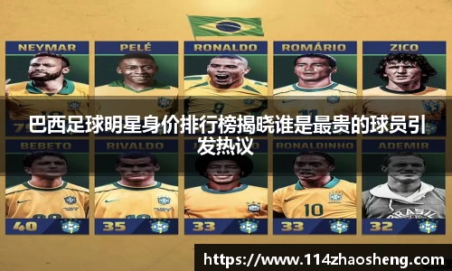 巴西足球明星身价排行榜揭晓谁是最贵的球员引发热议